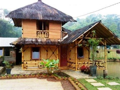 desain rumah bambu sederhana
