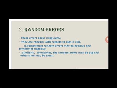 random error definition class 11 physics