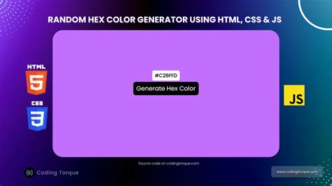 random hex color code generator in javascript