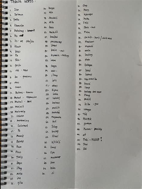 random in tagalog words