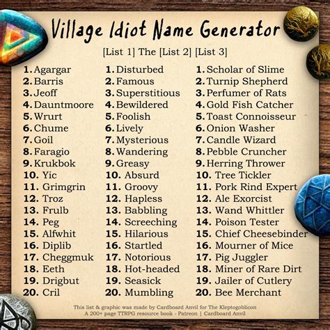 random name generator list fantasy