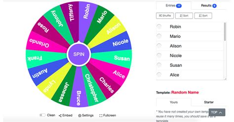 random name picker codepen