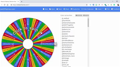 random name picker wheel html code
