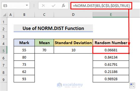random number generator in excel normal distribution