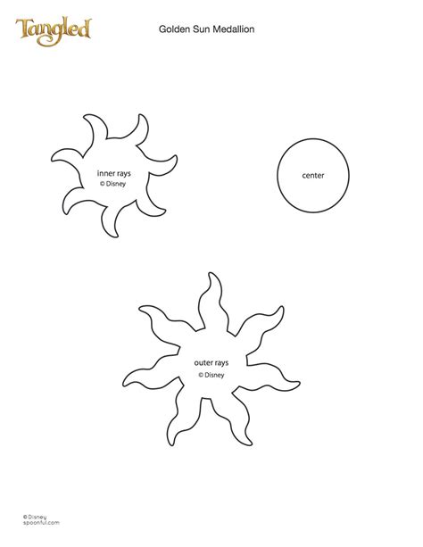 Rapunzel Sun Template