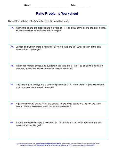 ratio problems for class 7