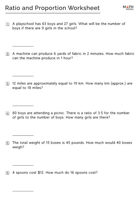 ratio problems with answers grade 7