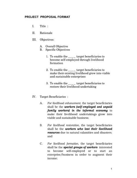 rationale of project proposal example