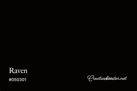 raven black color code