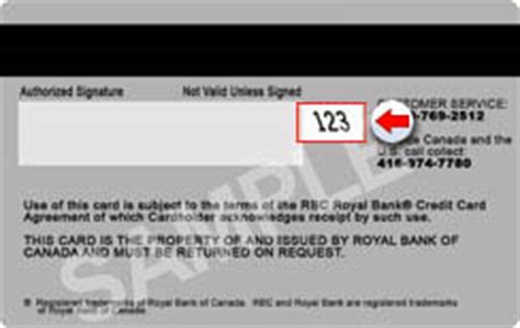 rbc visa security code