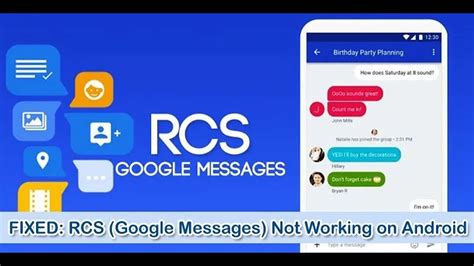 rcs chat not working android