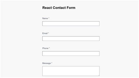 react contact form codepen