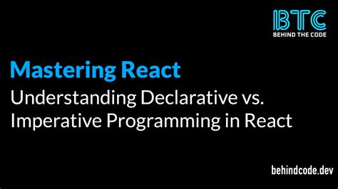 react declarative vs imperative