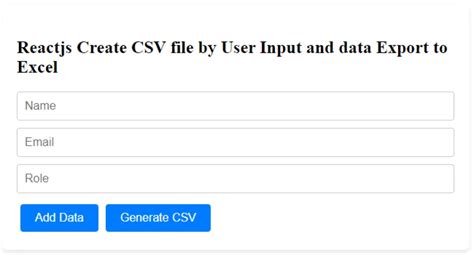 react export csv file