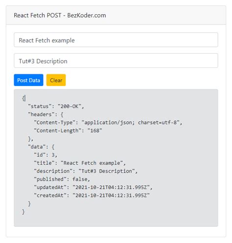 react fetch example