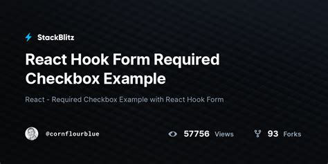 react form example stackblitz
