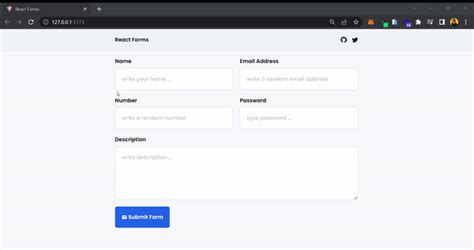 react form example with submit button