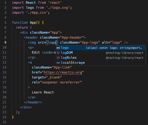 react js example code for beginners