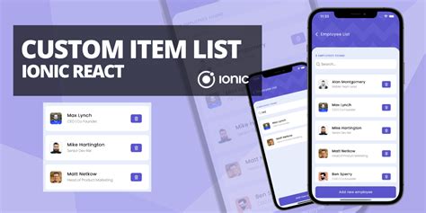 react list of items example