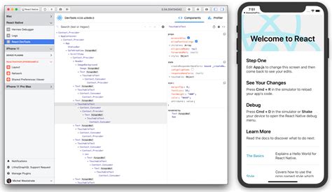 react native app run on ios device