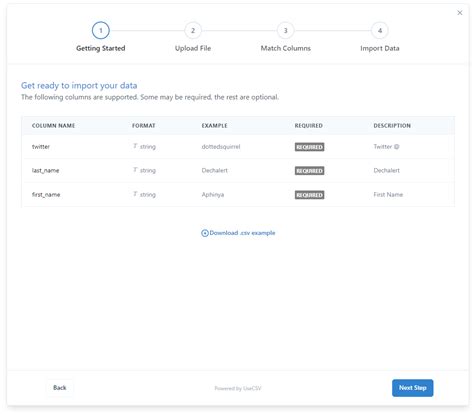 react upload csv file to api