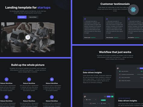 react website templates source code github