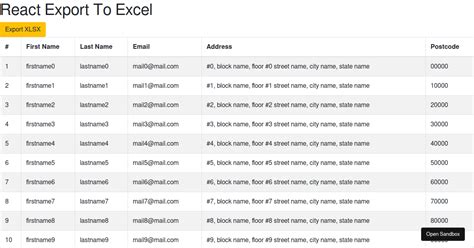 react-export-excel examples