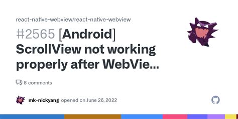 react-native-webview not working