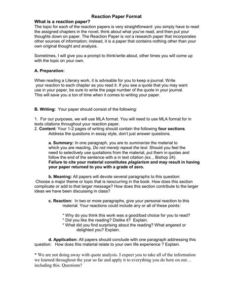 reaction paper format example for students pdf
