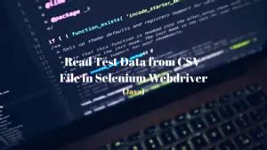 read csv file in java selenium