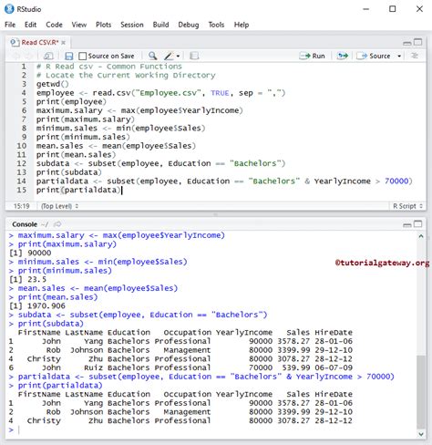 read csv file in r programming