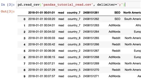 reading csv file in python without pandas