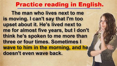 reading exercises to improve pronunciation in english