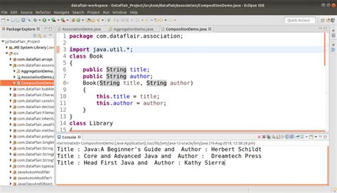 real time example of aggregation and composition in java