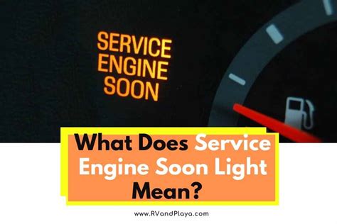 reasons for service engine light to come on