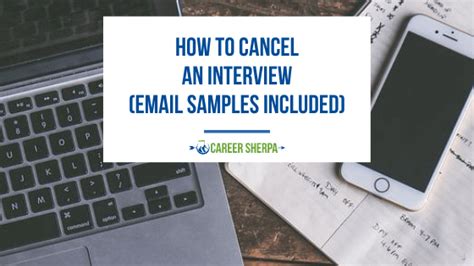 reasons to cancel interview