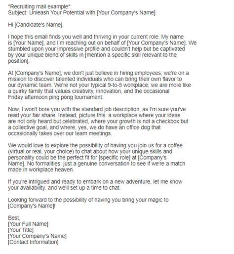 recruitment email example