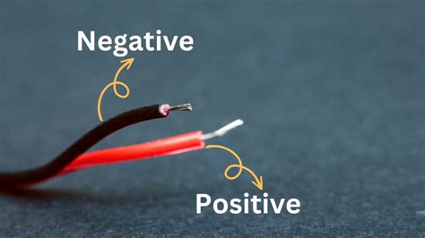 red and white wire which is positive or negative