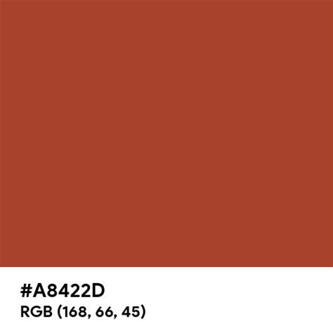 red brown hex code