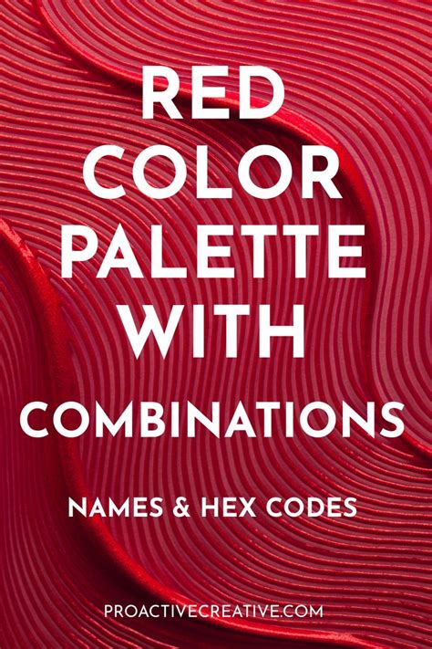 red colour combination code