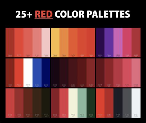 red colour palette code