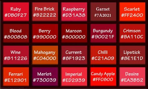 red text colour code