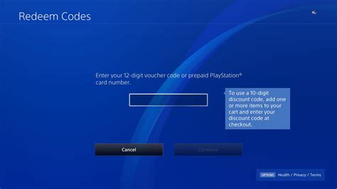 redeem playstation game code