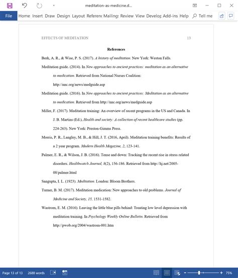 reference apa format example in research