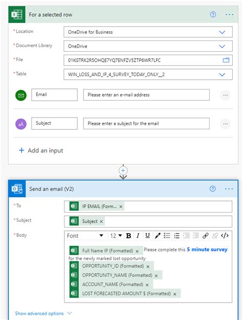 refresh power query in excel online with power automate