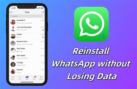 Reinstall WhatsApp