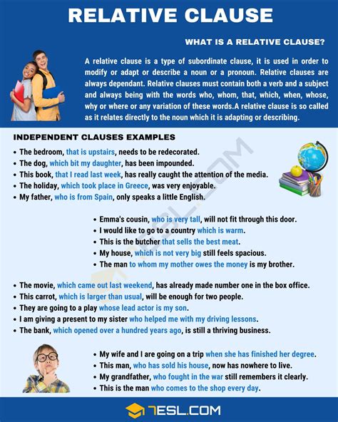 relative clause simple examples