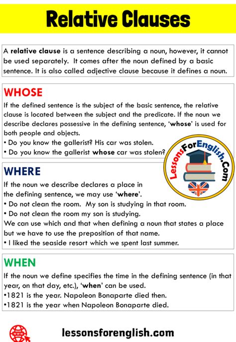 relative clause with whose examples