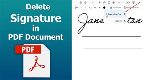 remove a signature from a pdf document