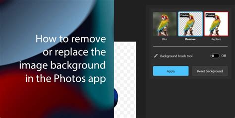 remove and replace background